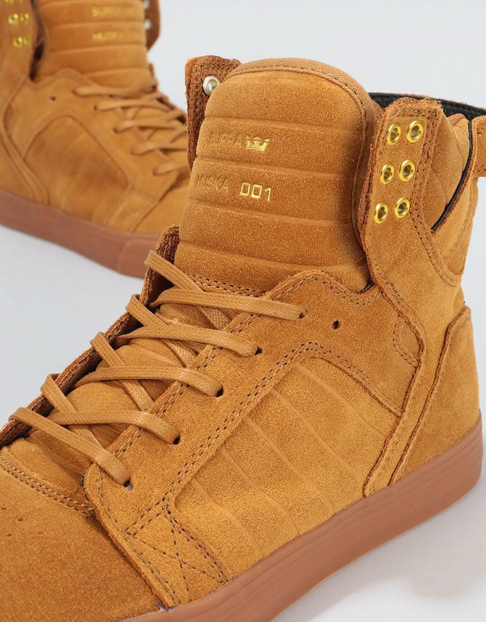 Supra Skytop Skate Shoes - Tan/Light Gum