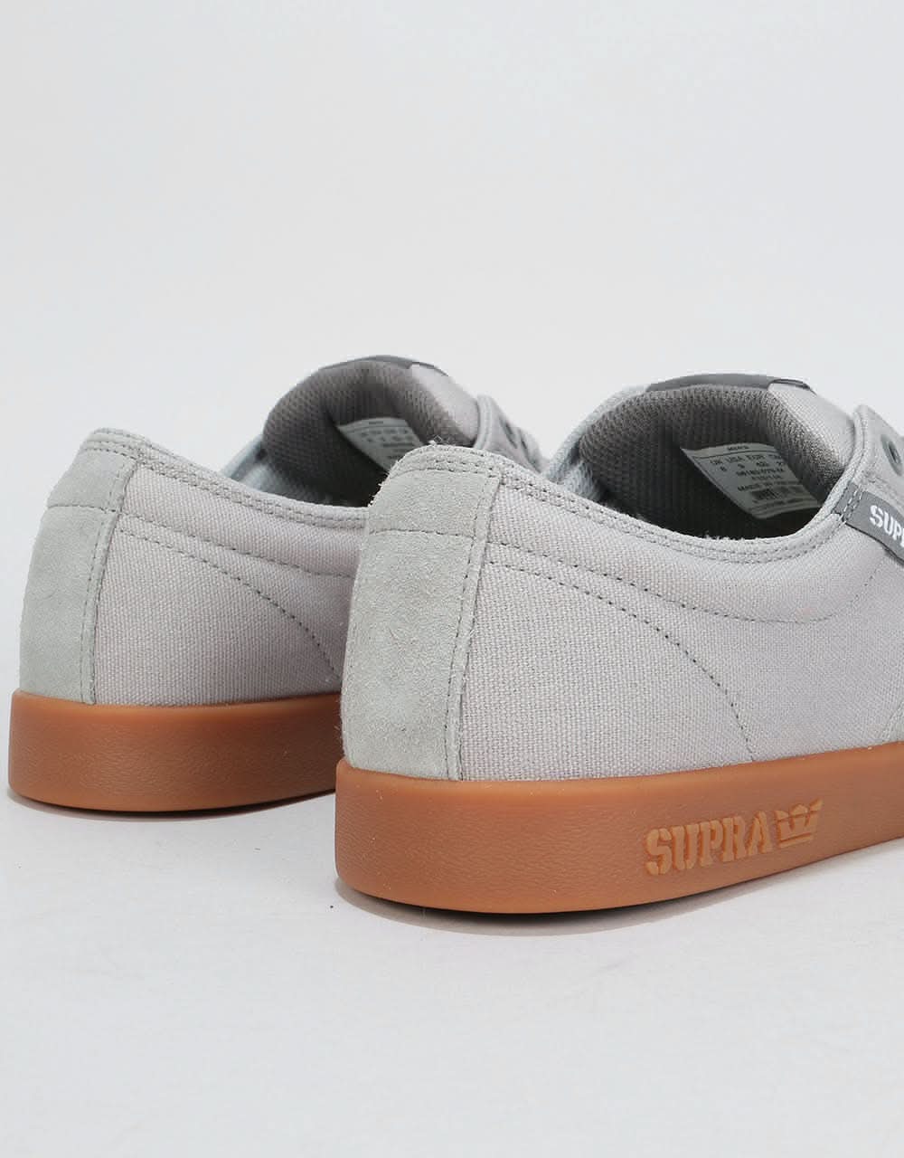 Supra Stacks II Skate Shoes - Light Grey/Grey/Gum