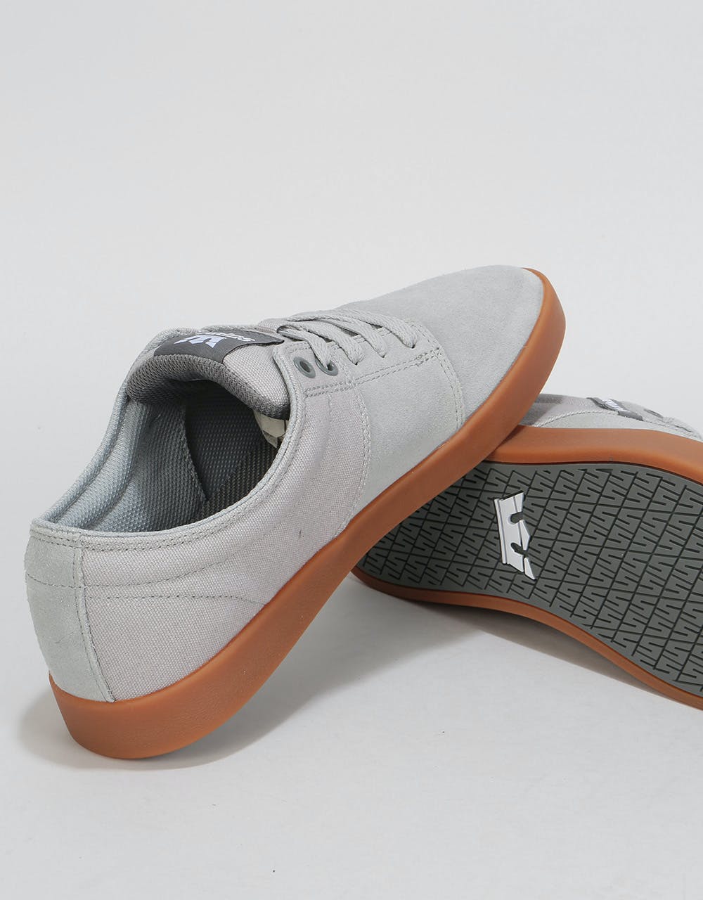 Supra Stacks II Skate Shoes - Light Grey/Grey/Gum