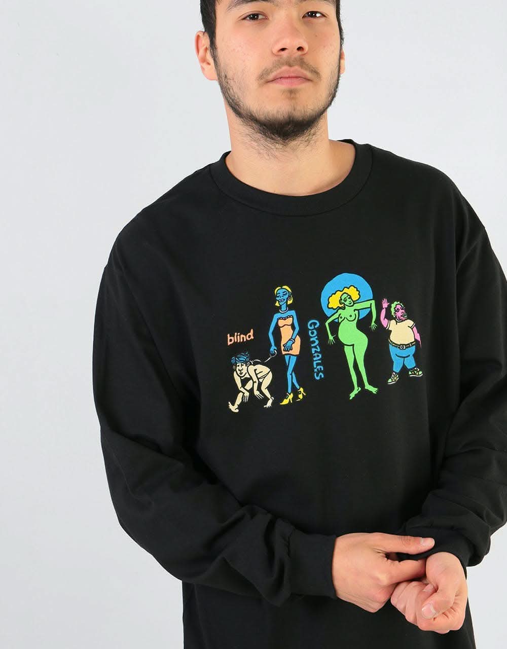 Blind Gonz Colored People L/S T-Shirt - Black