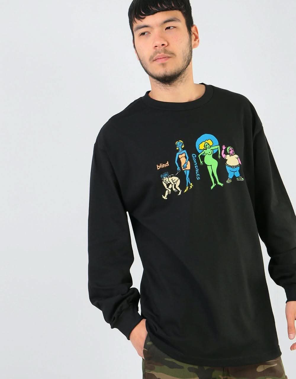 Blind Gonz Colored People L/S T-Shirt - Black