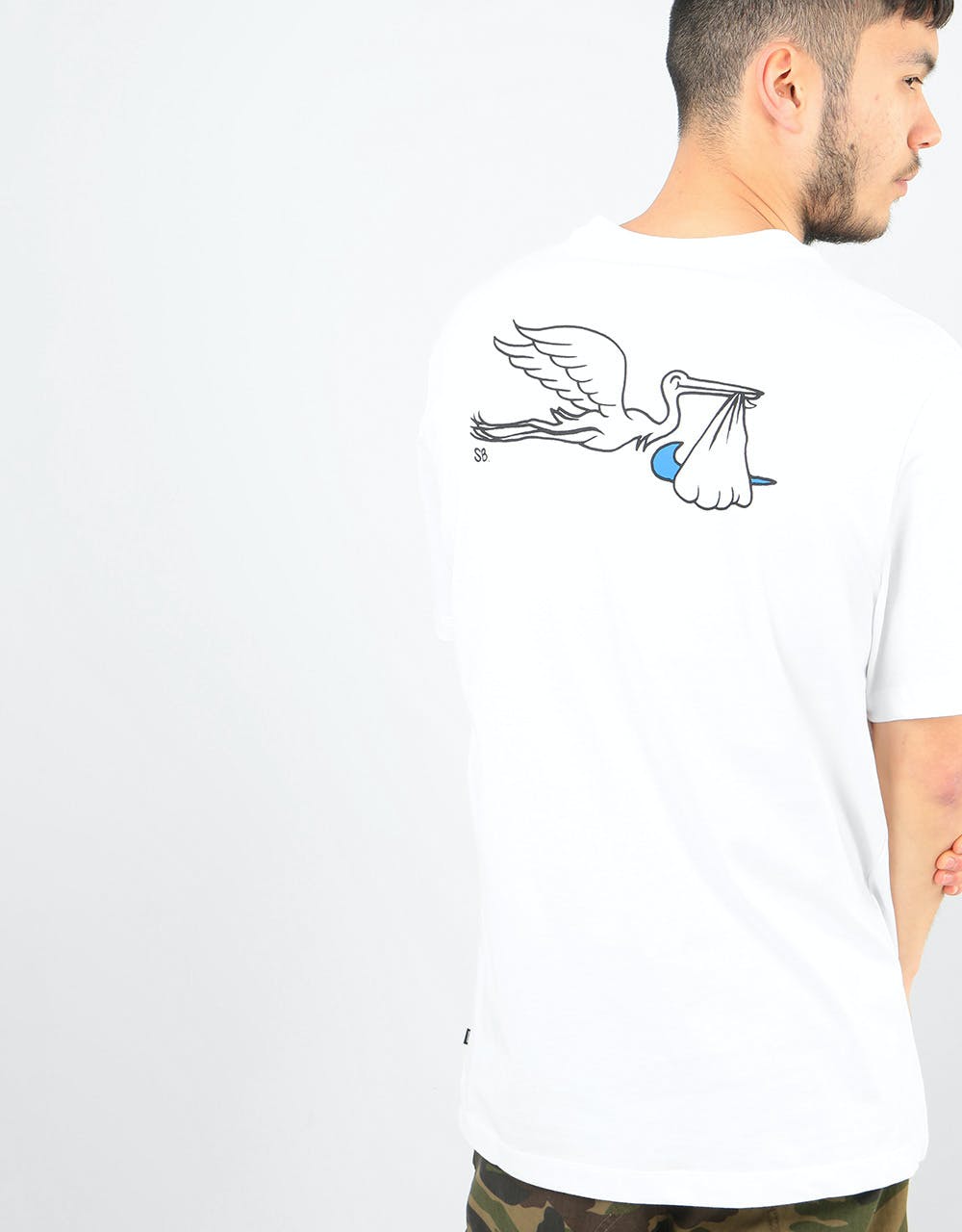 Nike SB Stork T-Shirt - White/Black