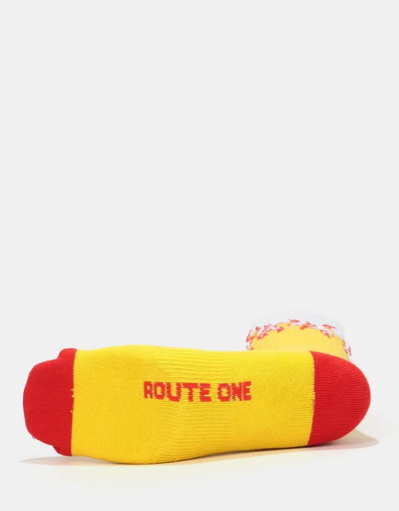 Route One Fire Crew Socks - White