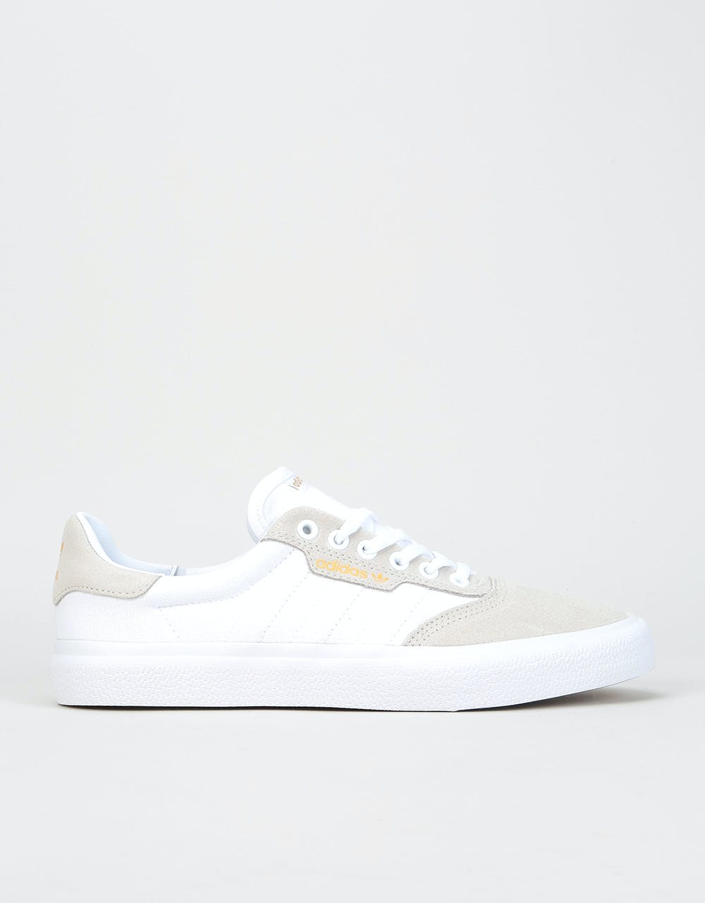 Adidas 3MC Skate Shoes - White/Clear Brown/Gold Metallic