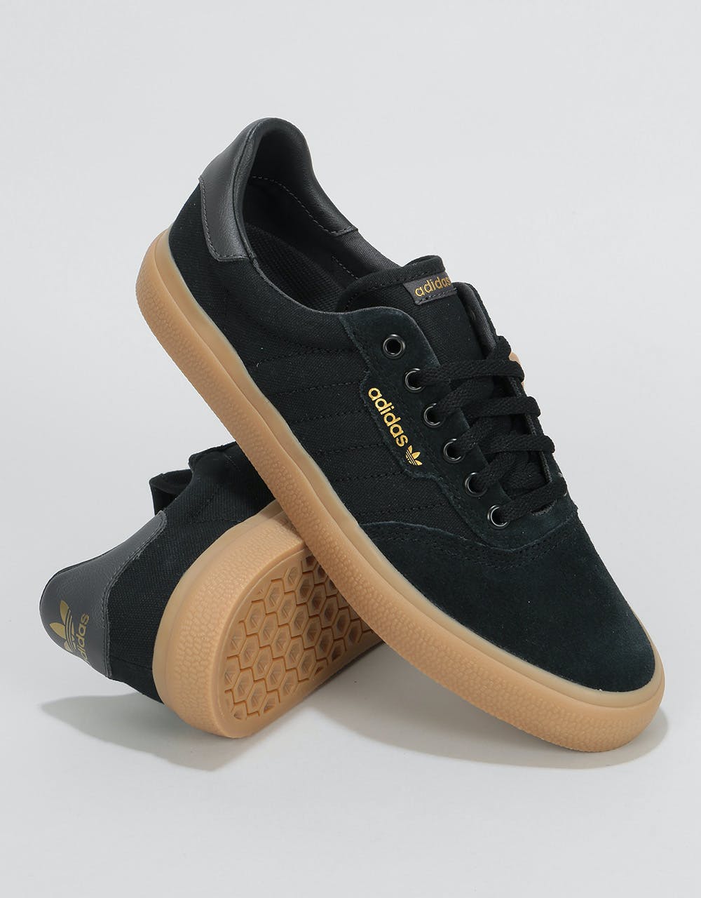 Adidas 3MC Skate Shoes - Core Black/Solid Grey/Gum