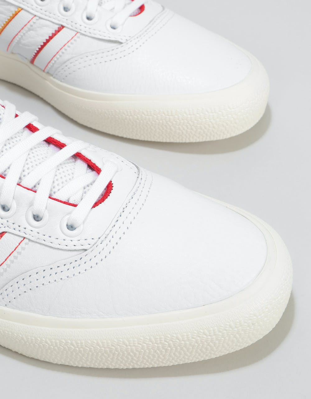 Adidas x Evisen 3MC Skate Shoes - White/Scarlet/Gold Metallic