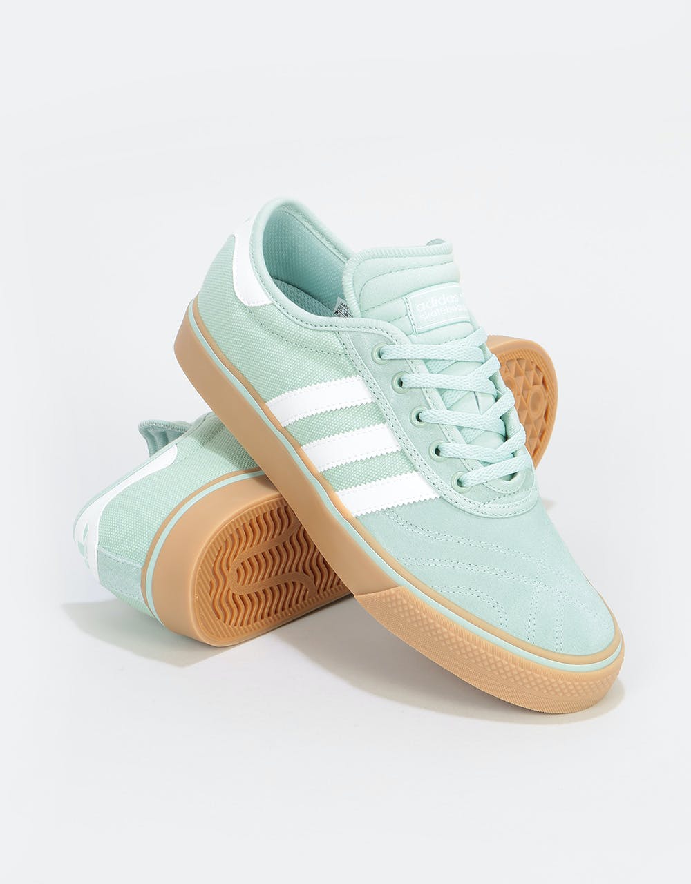 Adidas Adi-Ease Premiere Skate Shoes - Ash Green/White/Gum