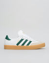 adidas Busenitz Vulc RX Skate Shoes - White/Collegiate Green/Gum
