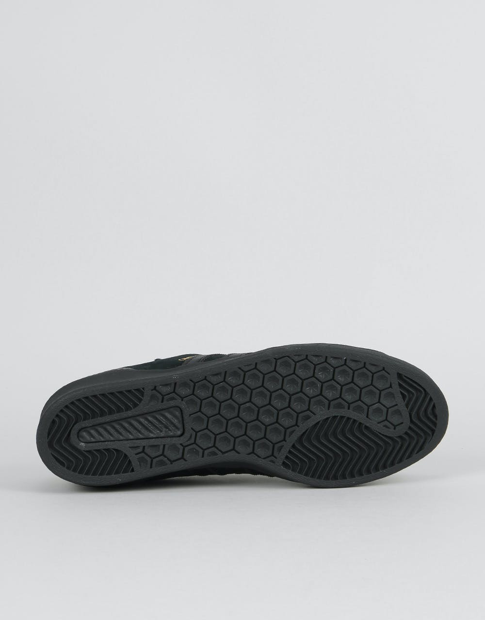 Adidas Campus ADV Skate Shoes - Core Black/Core Black/Gold Metallic