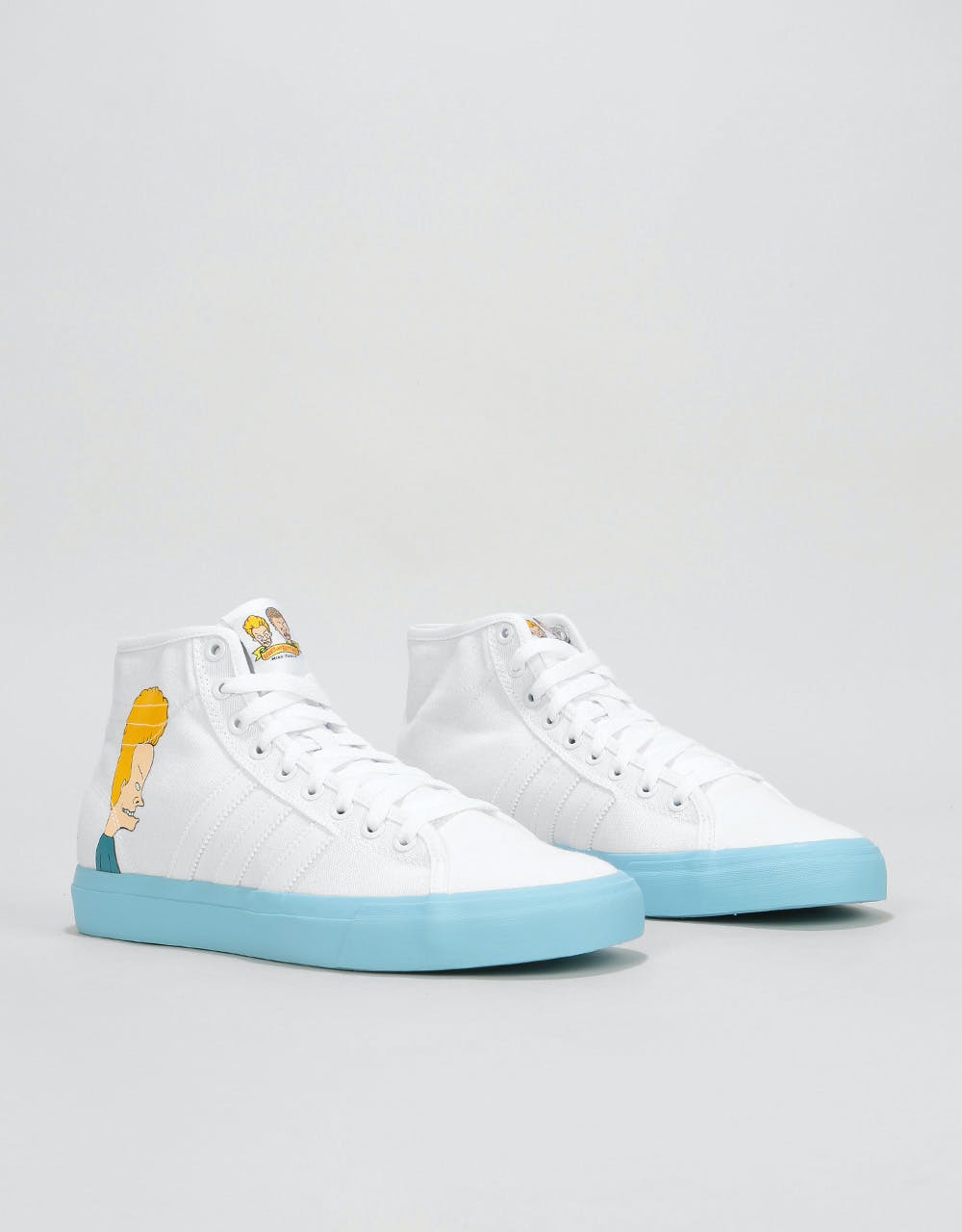 Adidas x Beavis & Butt-Head Matchcourt High RX Skate Shoes - White
