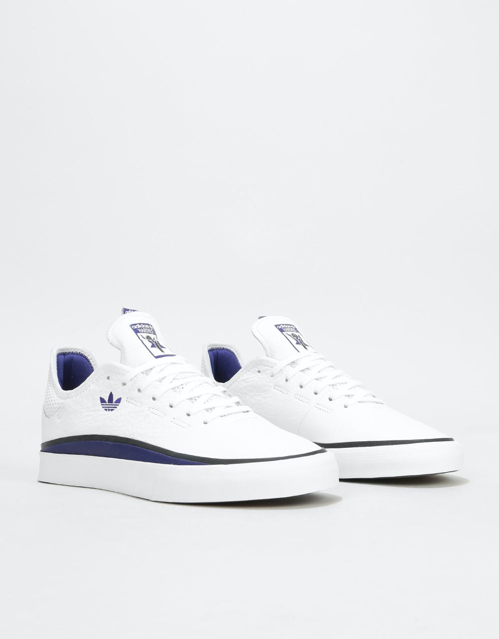 Adidas x Hardies Sabalo Skate Shoes - White/Customized/Core Black