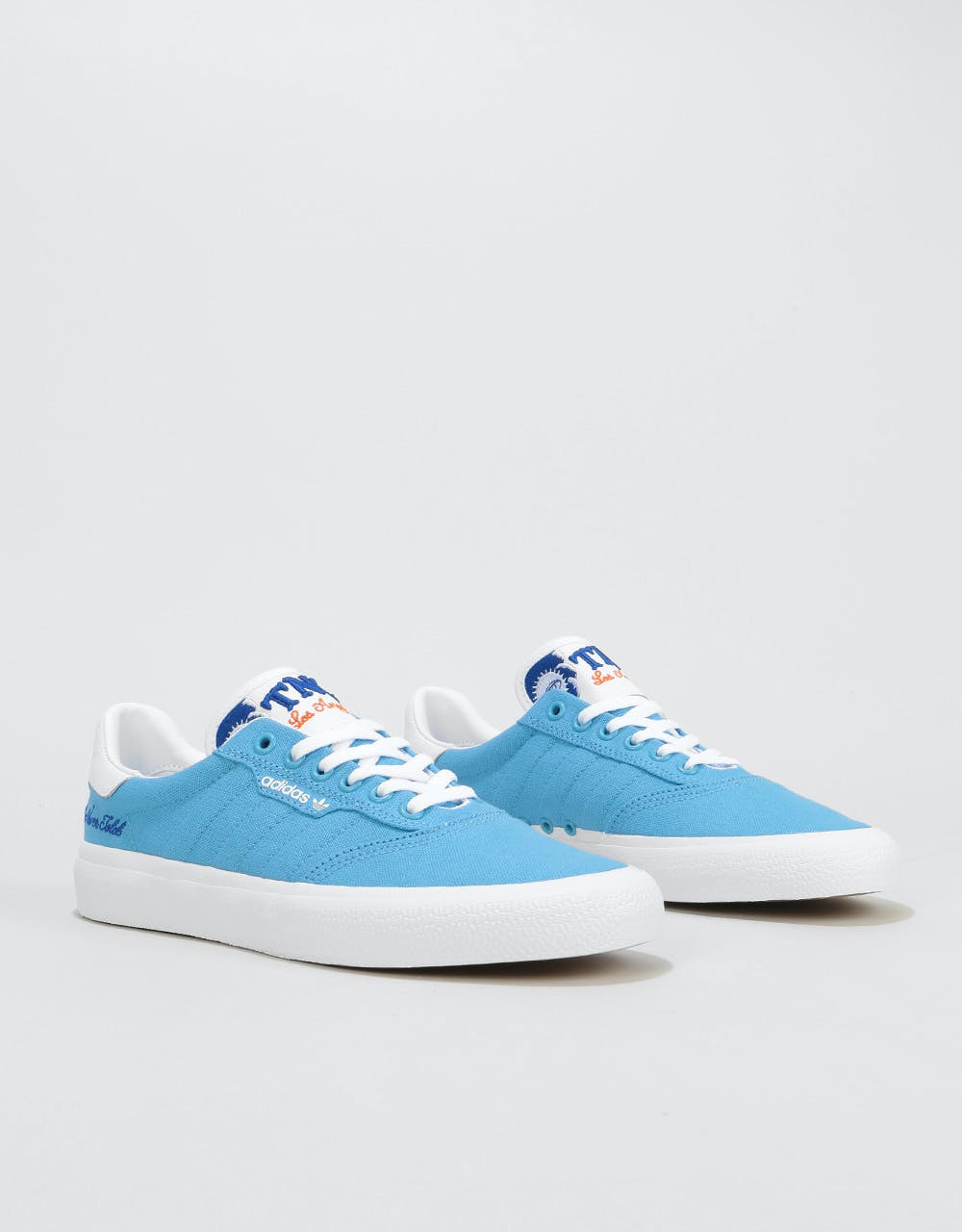 Adidas x TNT 3MC Skate Shoes - Light Blue/White/Collegiate Blue