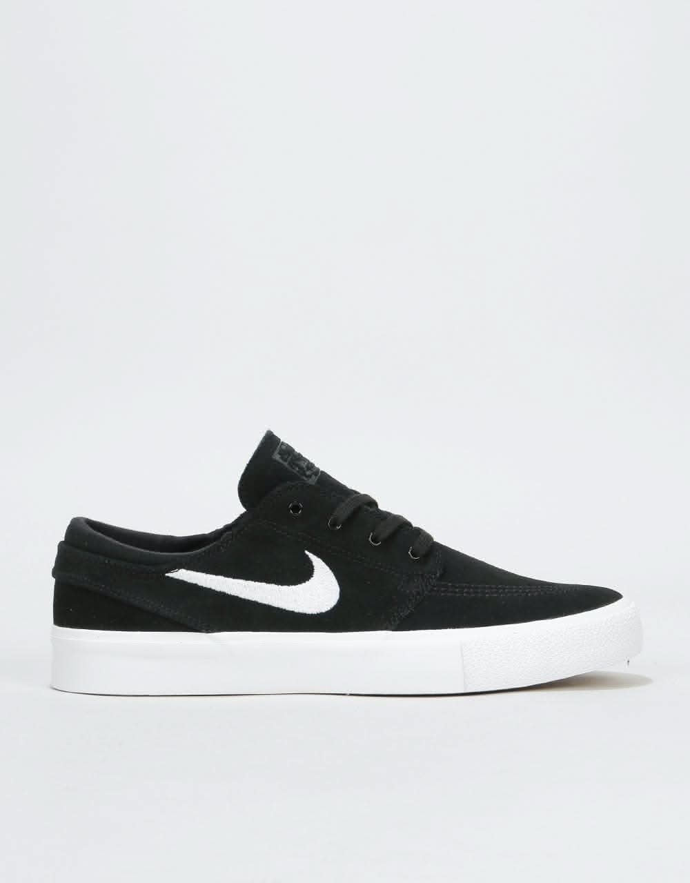 Nike sb zoom stefan janoski black & white canvas skate shoes Outlet