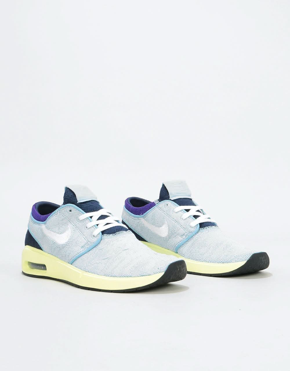 Nike SB Air Max Janoski 2 Skate Shoes - Lt Armory Blue/White-Midnight