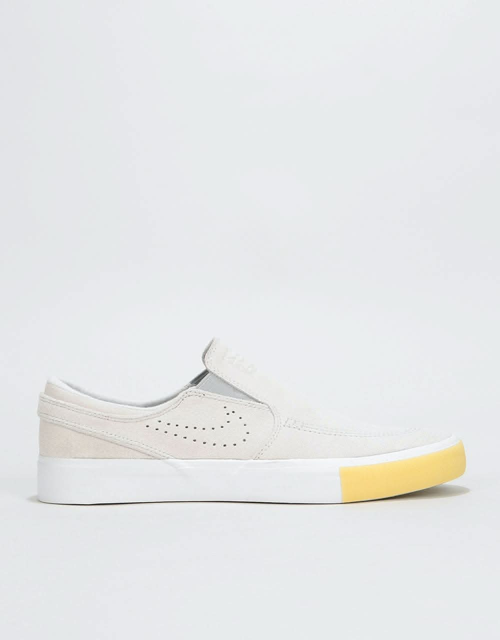 Nike SB Zoom Janoski Slip RM SE Skate Shoes - White-Vast/Grey-Gum