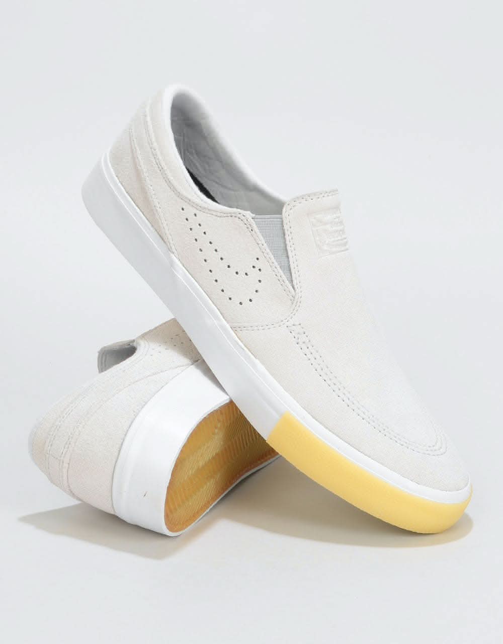 Nike SB Zoom Janoski Slip RM SE Skate Shoes - White-Vast/Grey-Gum