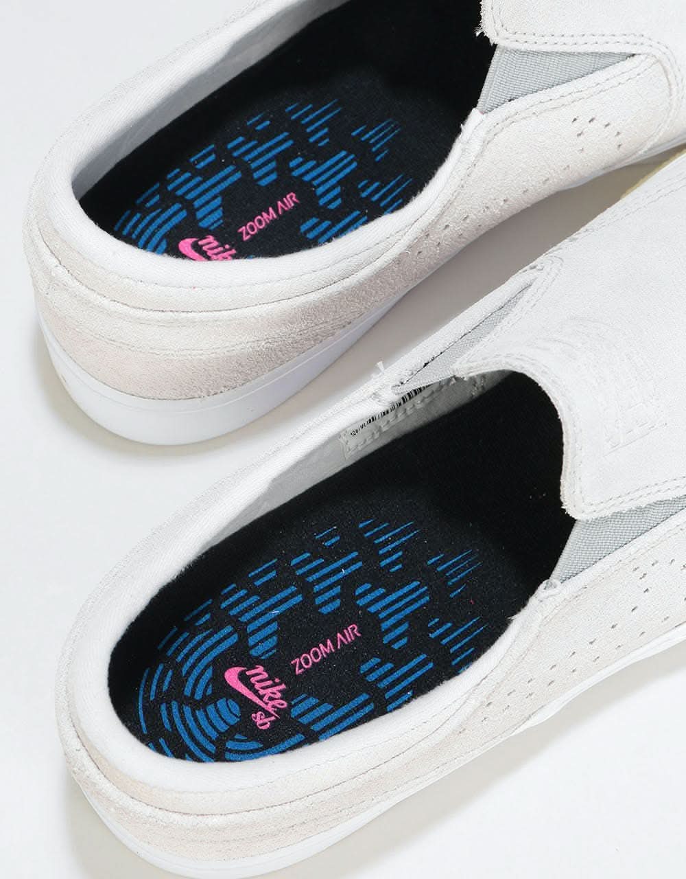 Nike SB Zoom Janoski Slip RM SE Skate Shoes - White-Vast/Grey-Gum