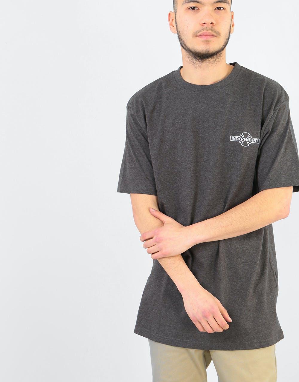 Independent O.G.B.C. Embroidery T-Shirt - Charcoal Heather