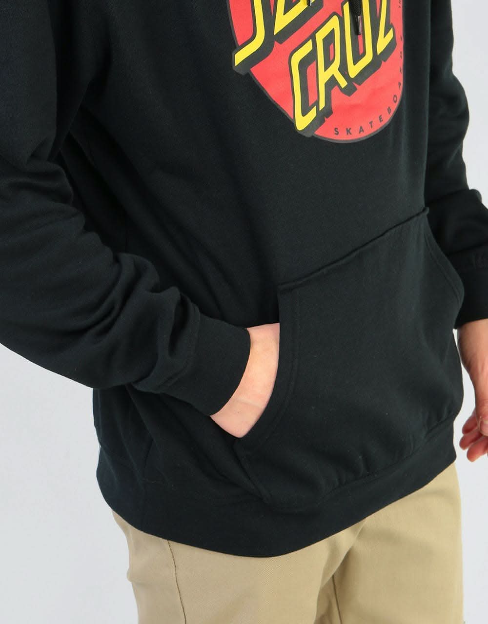 Santa Cruz Classic Dot Pullover Hoodie - Black