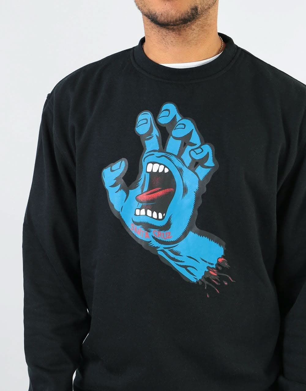 Santa Cruz Screaming Hand Pullover Hoodie - Black