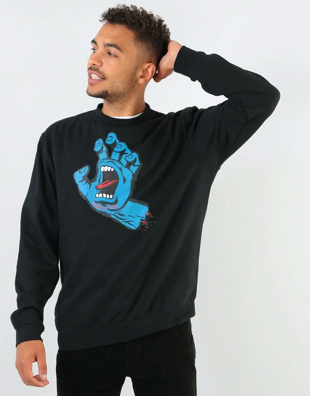 Santa Cruz Screaming Hand Pullover Hoodie - Black