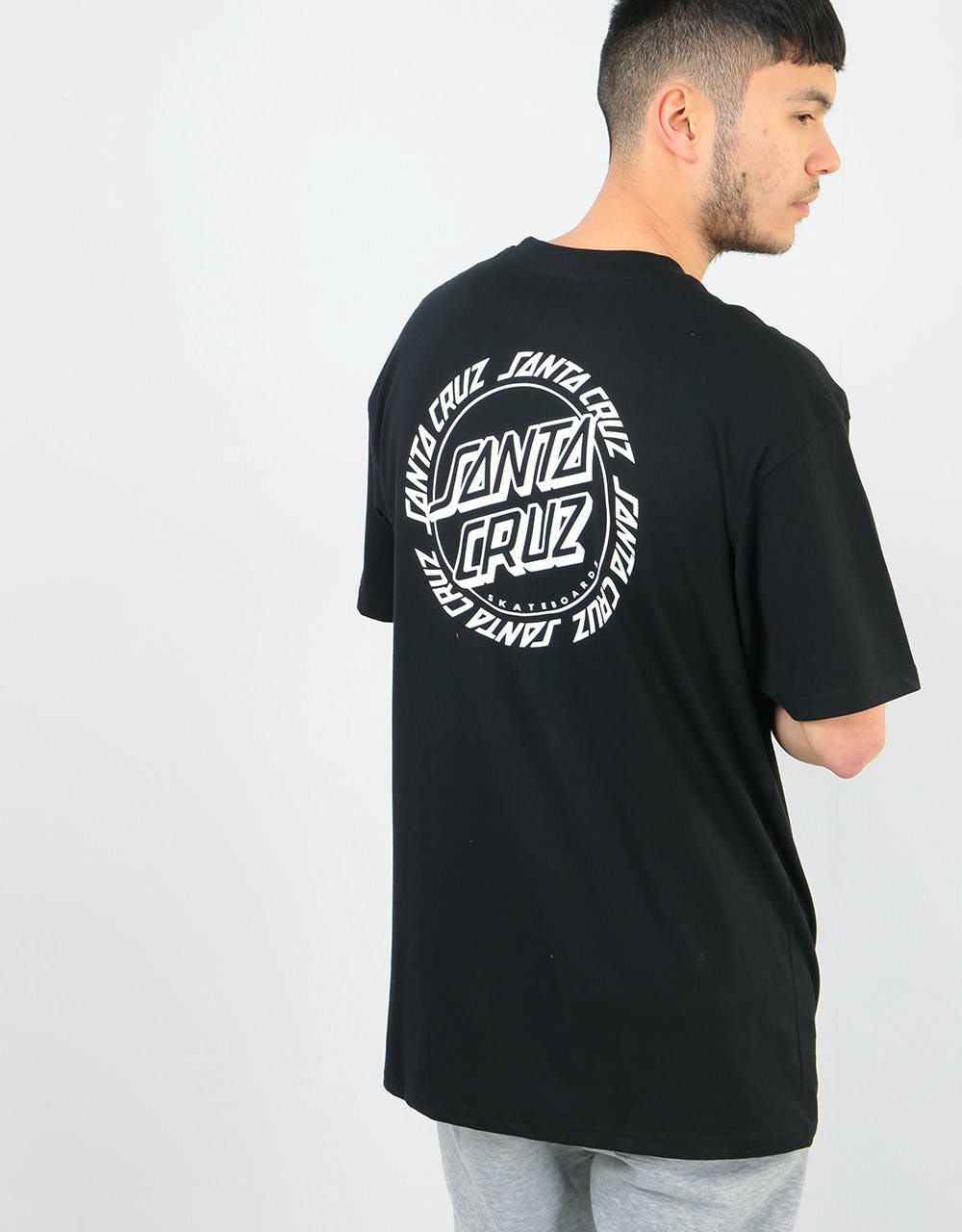 Santa Cruz Ringed Dot T-Shirt - Black