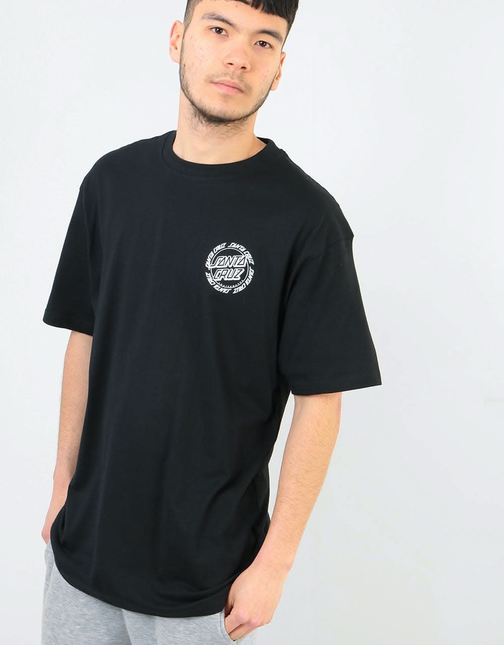 Santa Cruz Ringed Dot T-Shirt - Black