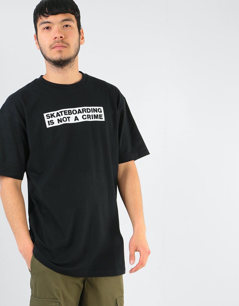 Santa Cruz Not a Crime T-Shirt  - Black