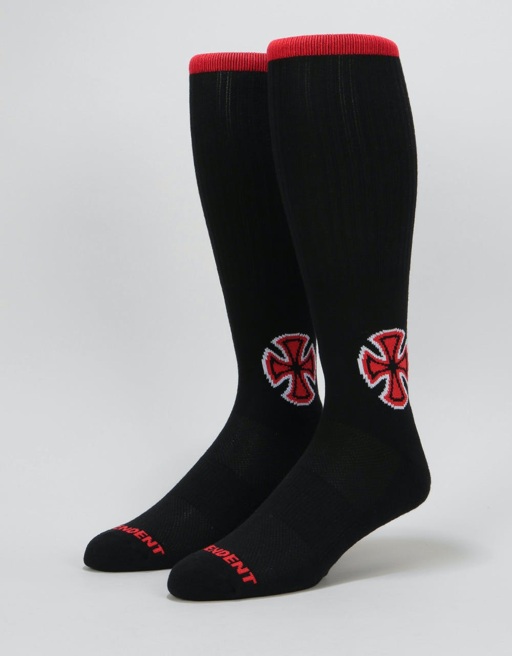 Independent Big Cross Primary Socks - Black