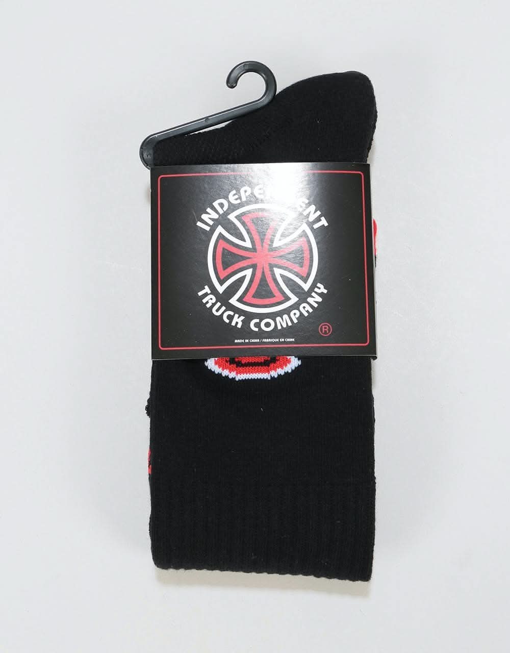 Independent Big Cross Primary Socks - Black