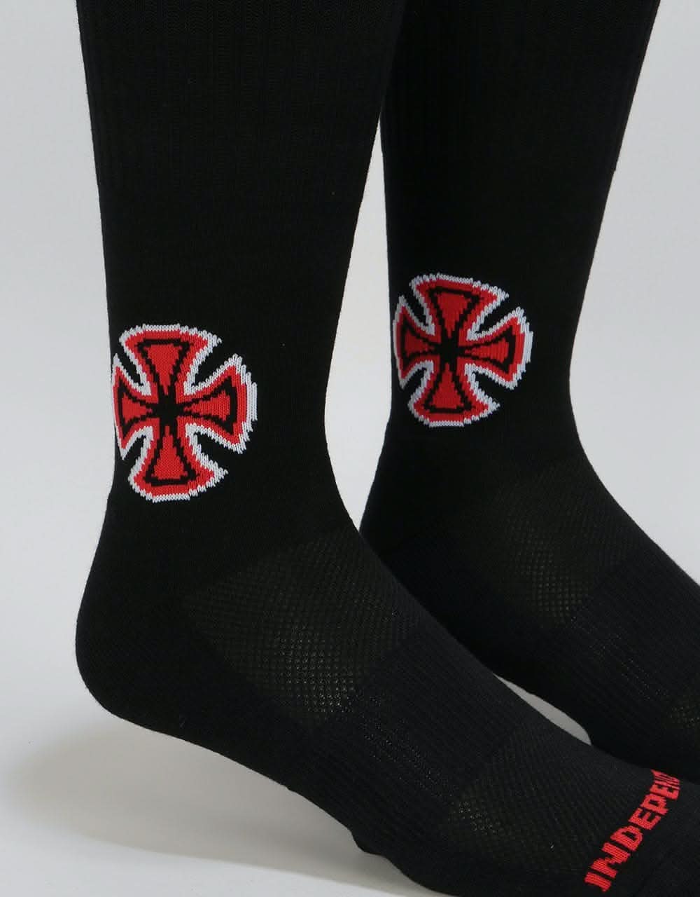 Independent Big Cross Primary Socks - Black