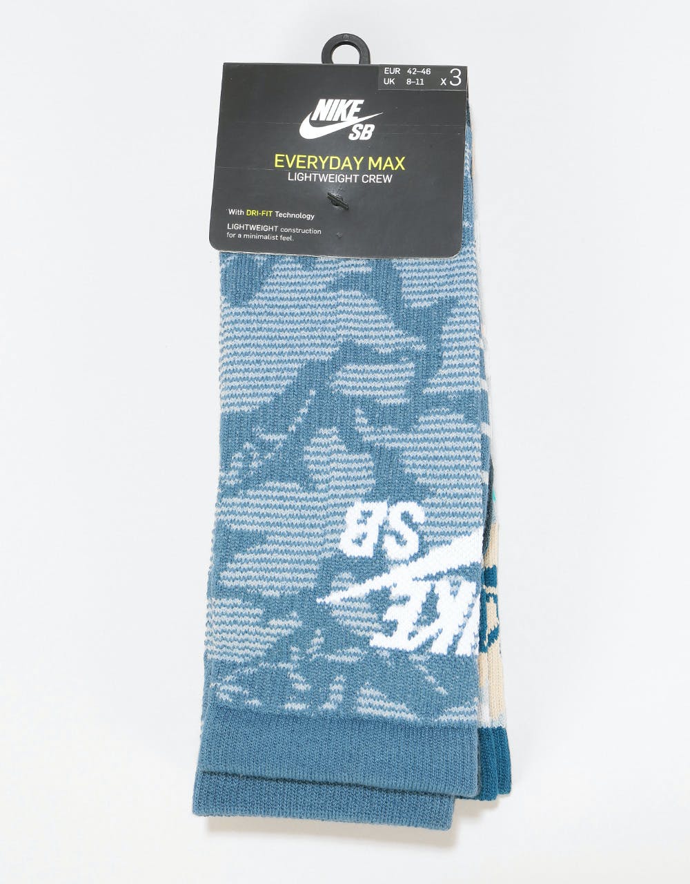 Nike SB Everett Max Lightweight Crew Socks 3 Pack - Multi