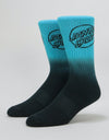 Santa Cruz Opus Fade Socks - Black Fade