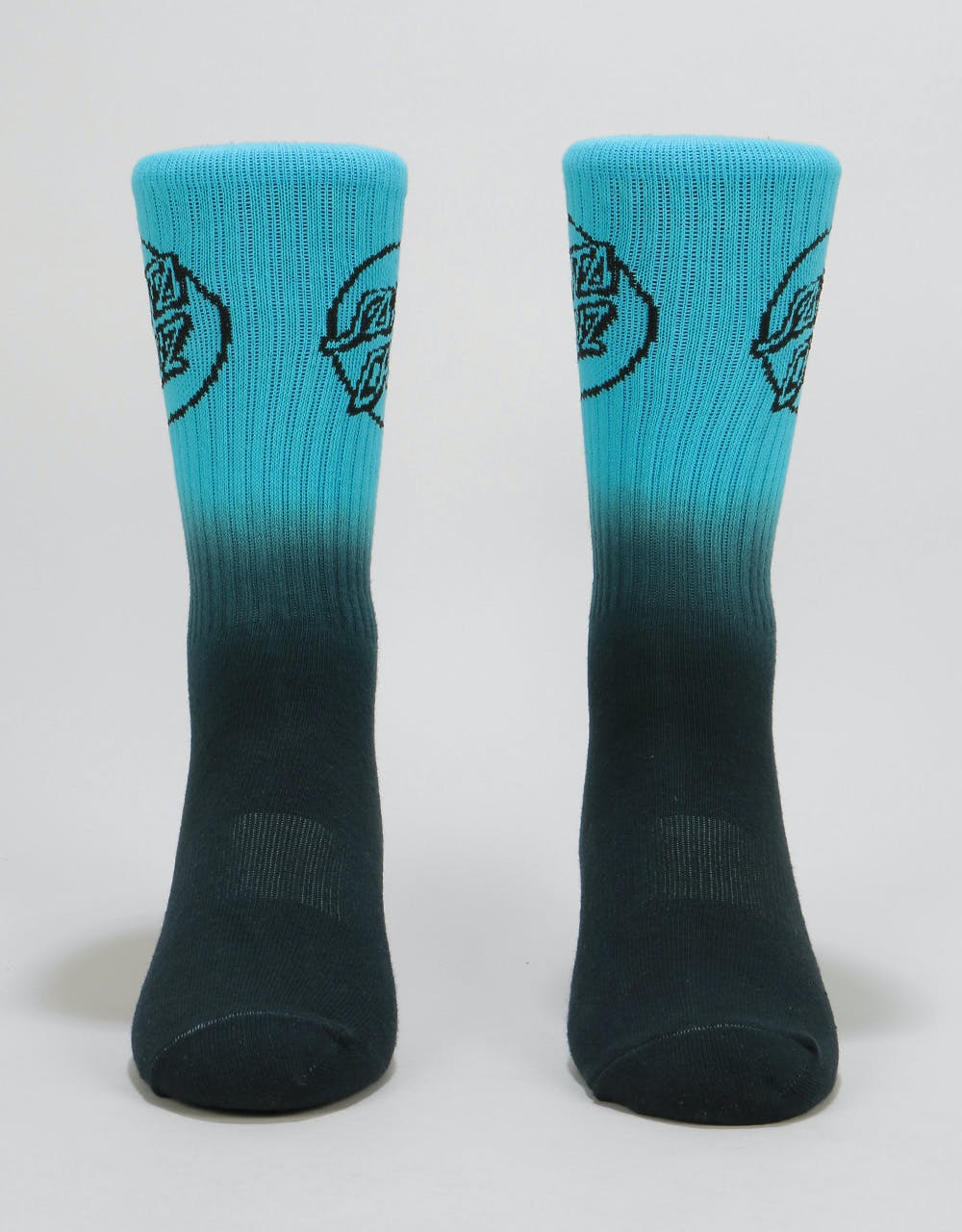 Santa Cruz Opus Fade Socks - Black Fade