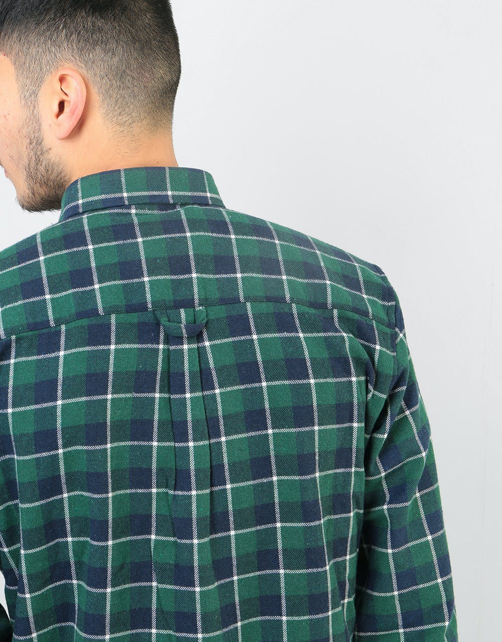 Route One Flannel Shirt - Green/Navy/White