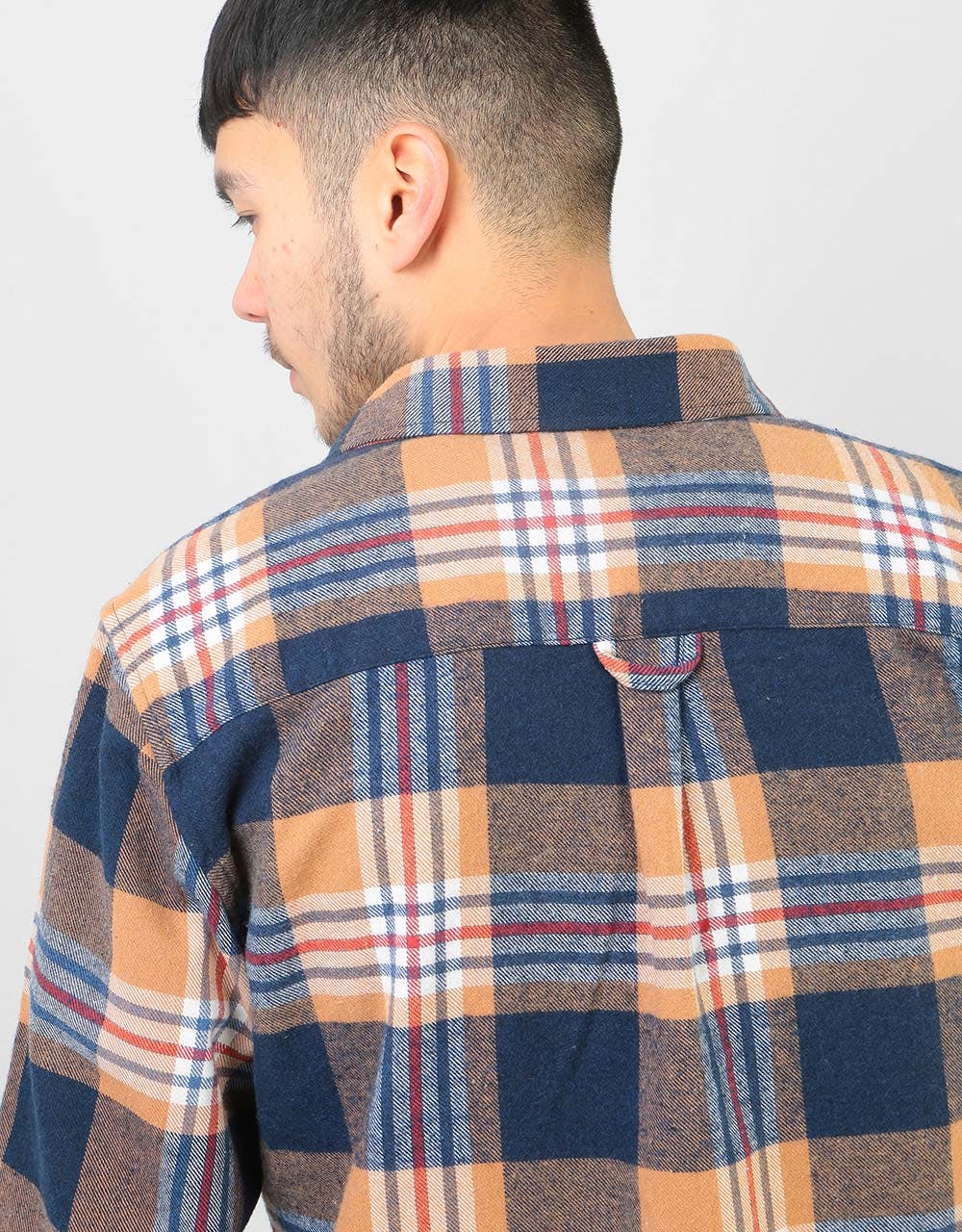 Route One Flannel Shirt - Brown/Navy/White
