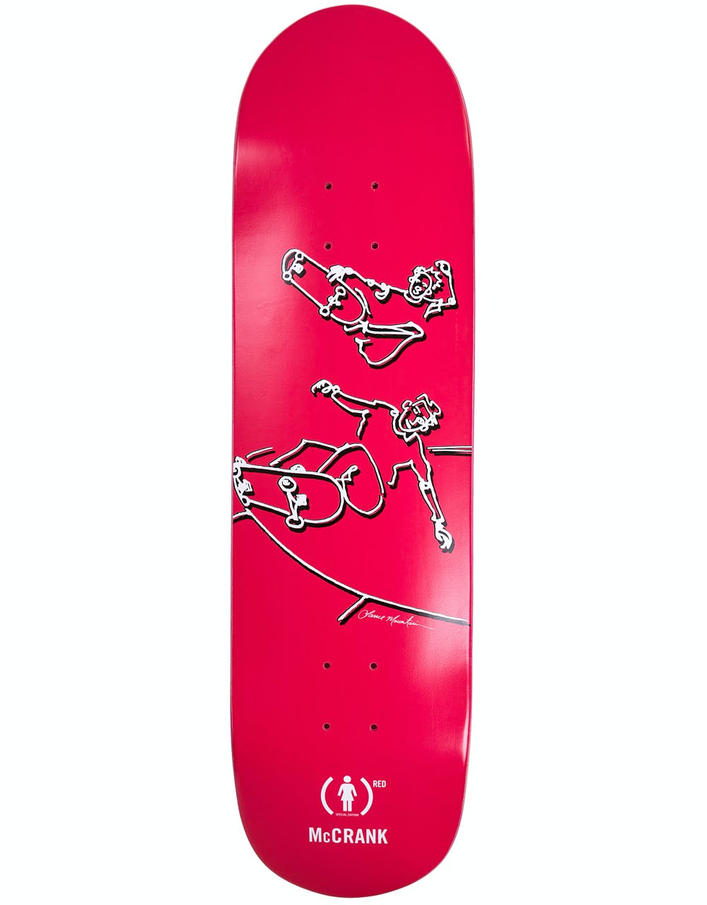 Girl x (PRODUCT) RED x Lance Mountain McCrank Skateboard Deck - 8.5"