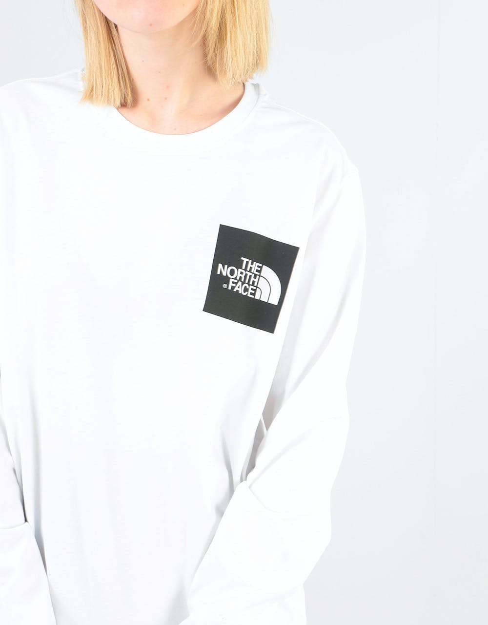 The North Face Womens L/S Fine Oversized T-Shirt - TNF White