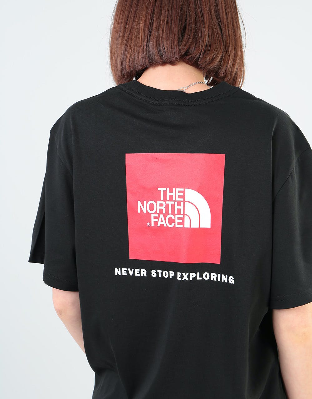 The North Face Womens S/S Redbox Oversized T-Shirt - TNF Black
