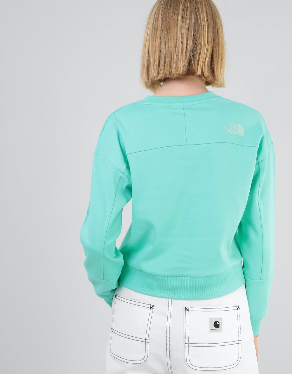The North Face Womens Light Cropped Sweat - Bermuda Green