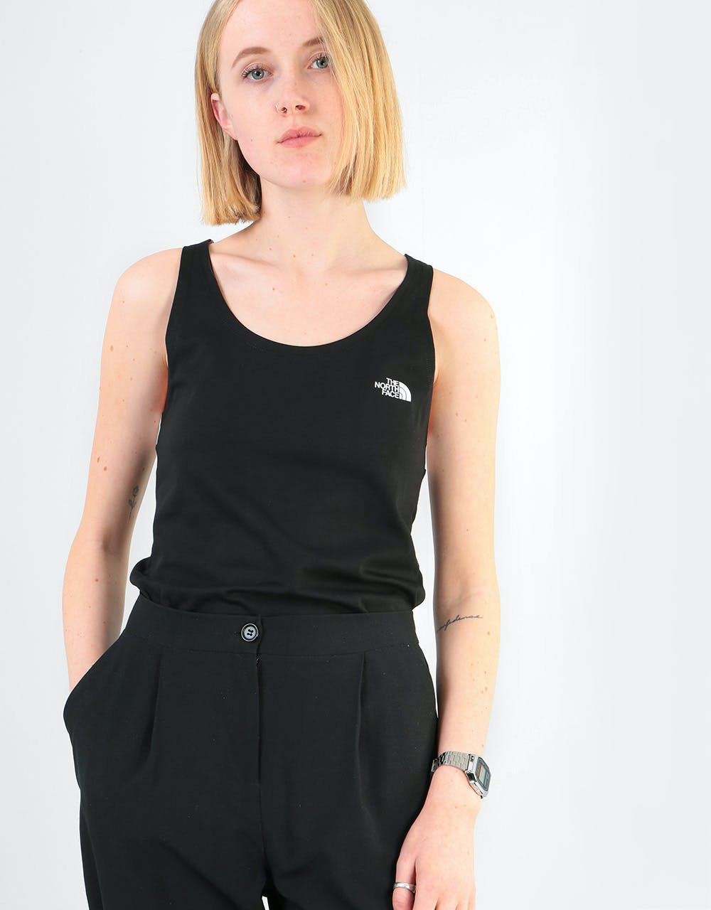 The North Face Womens Red Box S/L T-Shirt - TNF Black