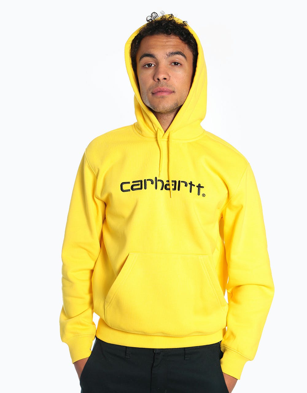Carhartt WIP Hooded Sweatshirt - Primula/Black