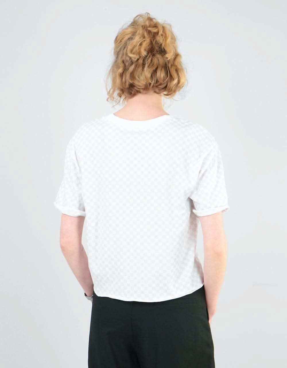 Vans Womens Leila Rose Top - White Checkerboard