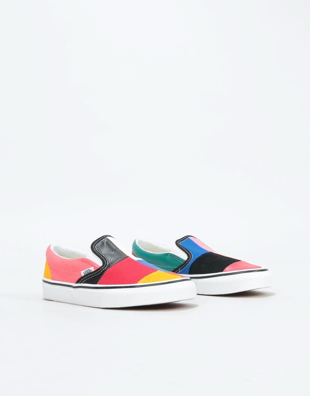 Vans Classic Slip-On Womens Trainers - (Patchwork) Multi/True White