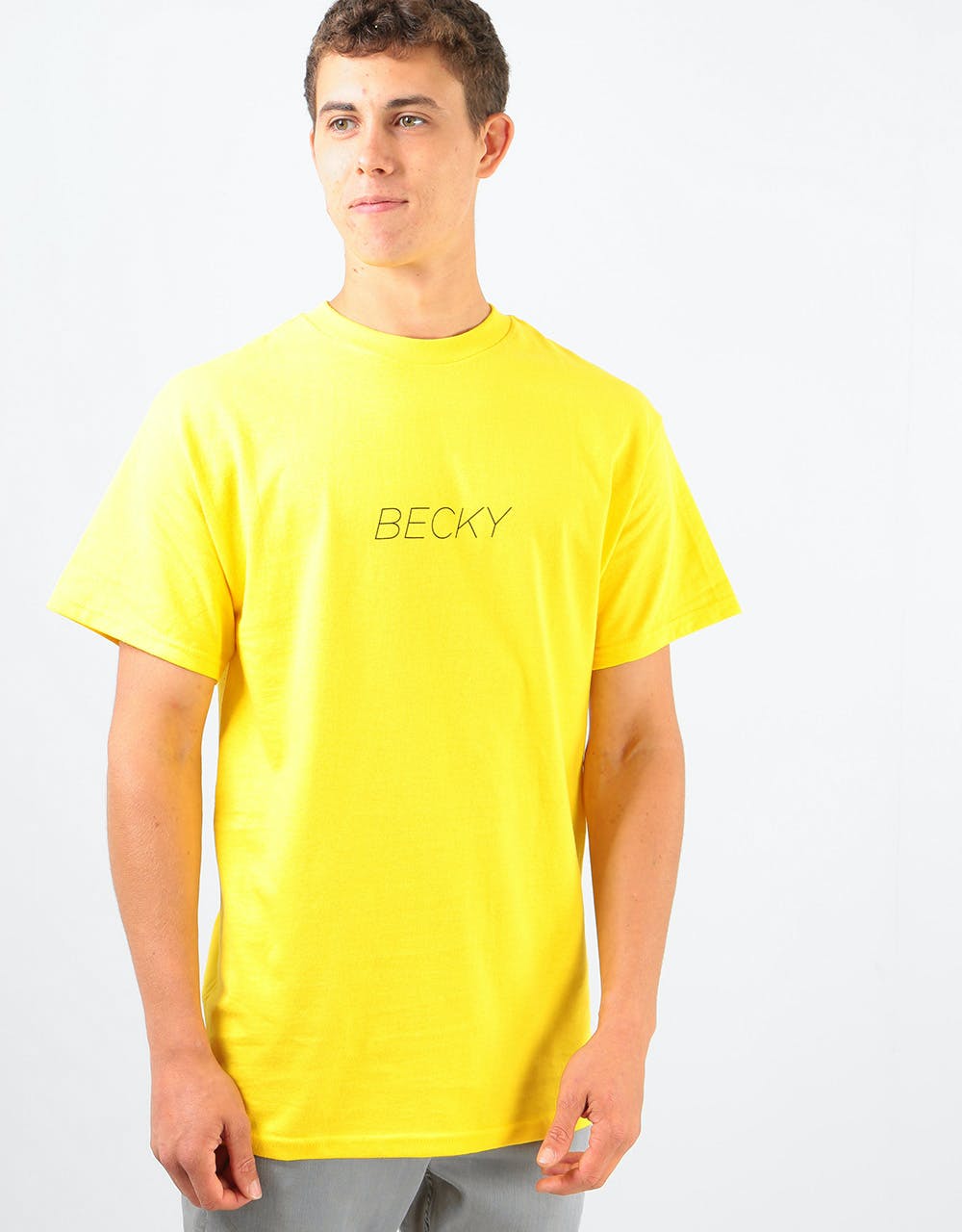 Becky Factory Legs T-Shirt - Yellow
