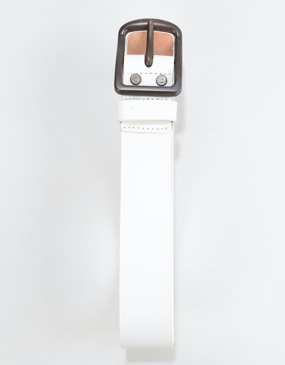 Dickies Helmsburg Leather Belt - White