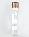 Dickies Yorktown Leather Belt - White