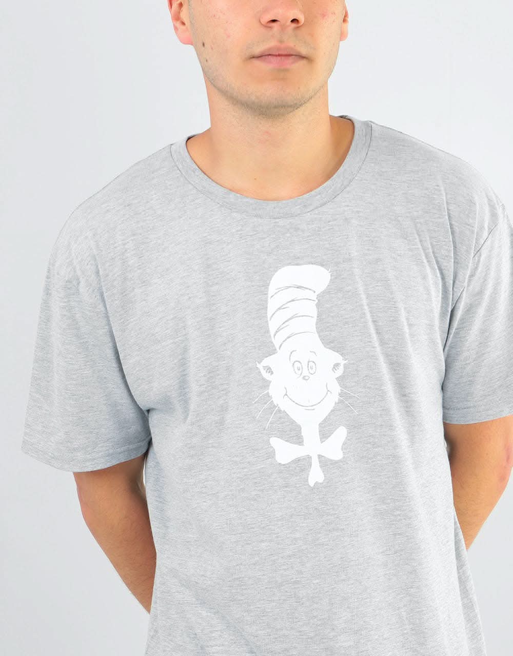 Almost x Dr. Seuss Simple Cat T-Shirt - Athletic Heather