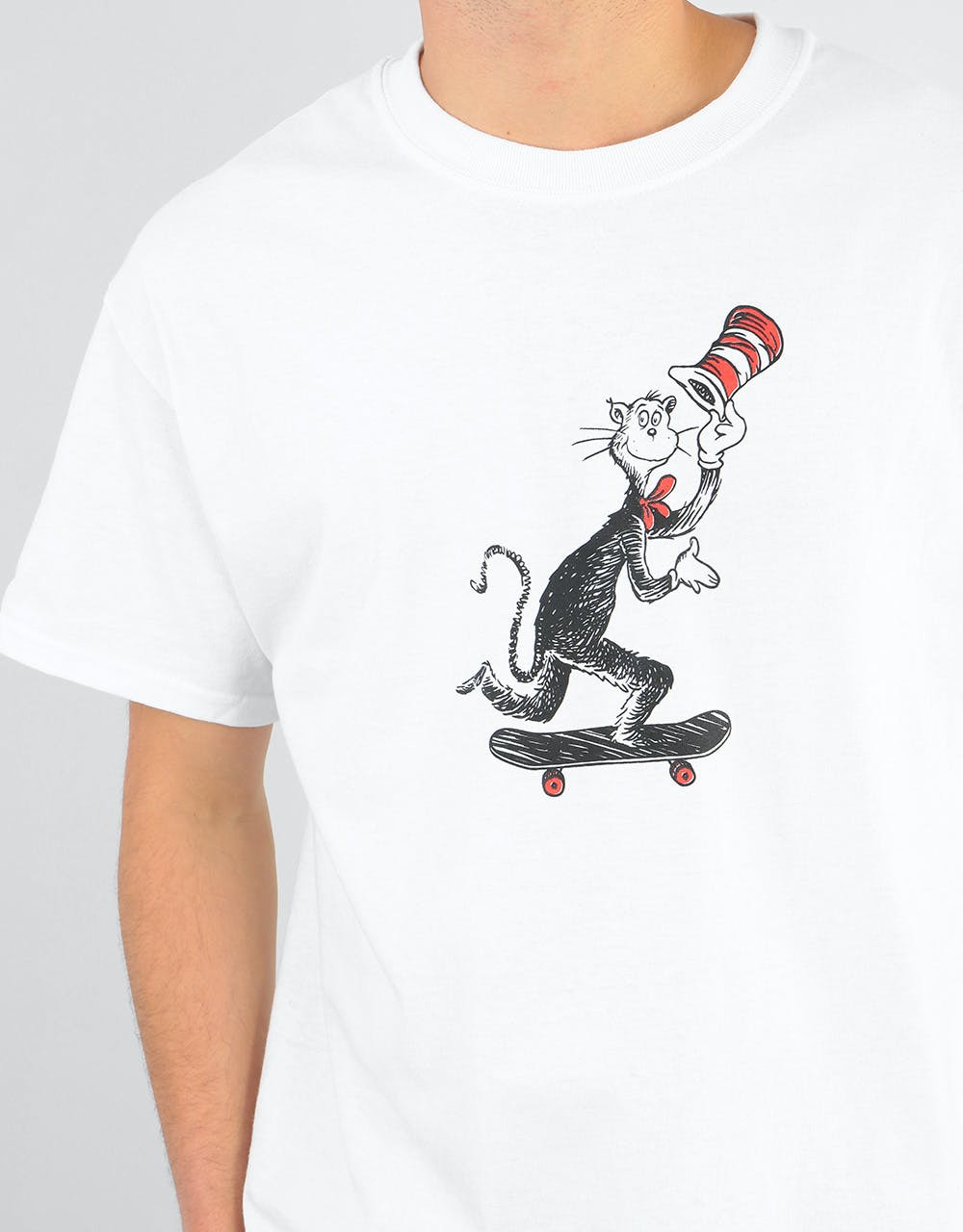 Almost x Dr. Seuss Cat Pusher Prem T-Shirt - White