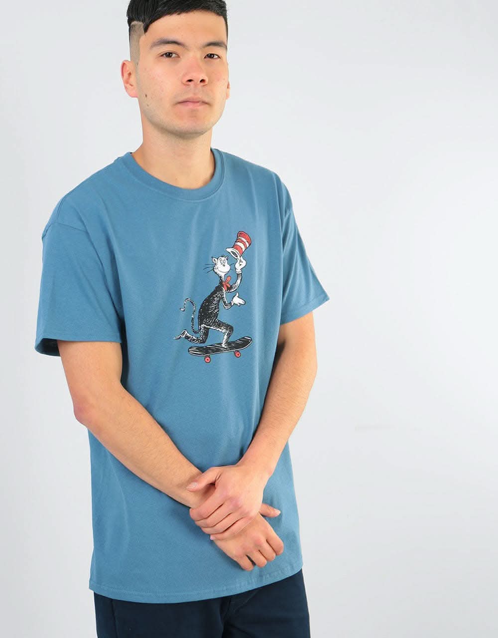 Almost x Dr. Seuss Cat Pusher Prem T-Shirt - Indigo